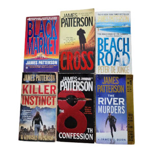 James Patterson Book Set of 6 Paperbacks Bundle